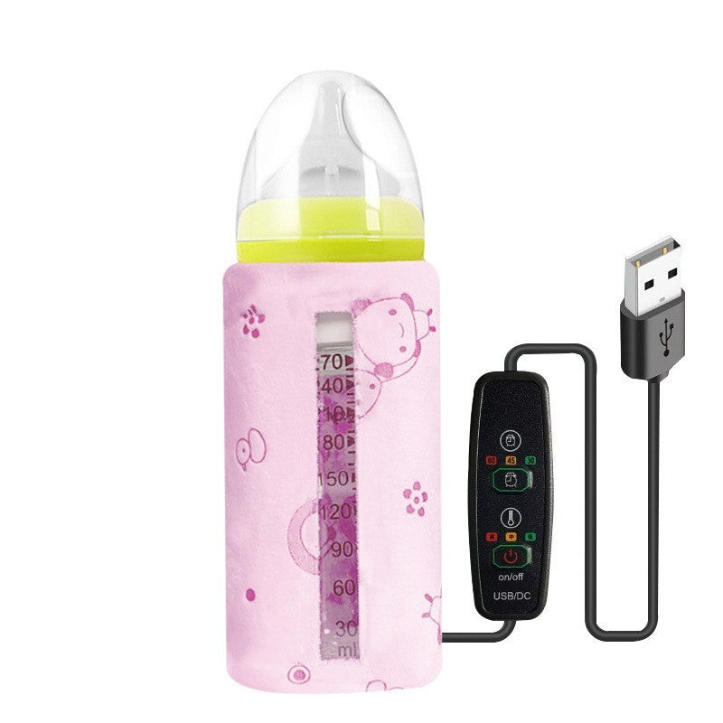 Baby Baby Bottle Insulation Cover USB Portable Thermal Bag Thickened Feeding Bottle Cover