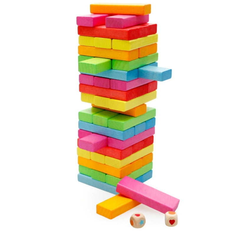 Parent-child stacking building block toys