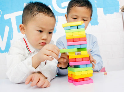 Parent-child stacking building block toys