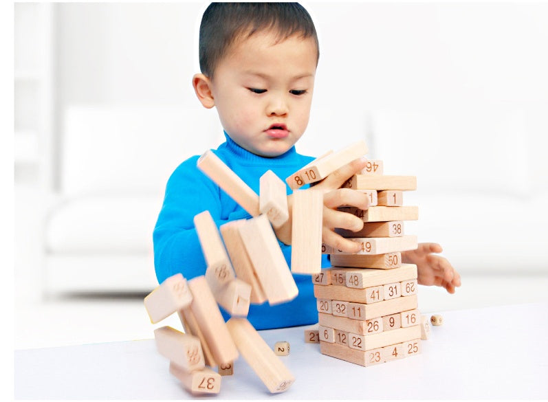 Parent-child stacking building block toys