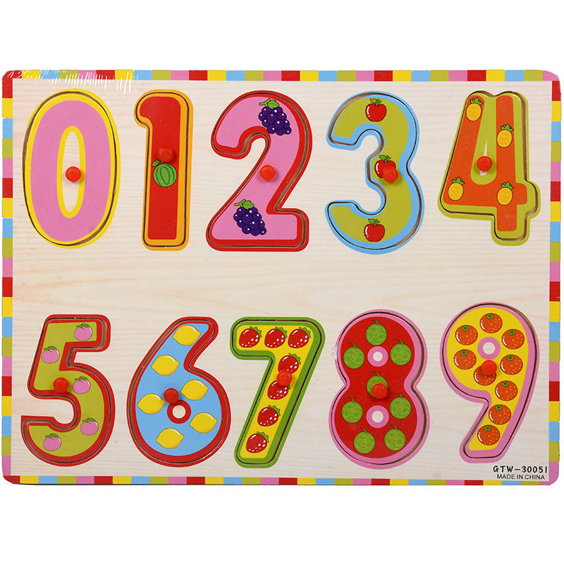 Number Shape Puzzle Plastic Puzzle Baby Toys