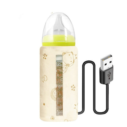 Baby Baby Bottle Insulation Cover USB Portable Thermal Bag Thickened Feeding Bottle Cover