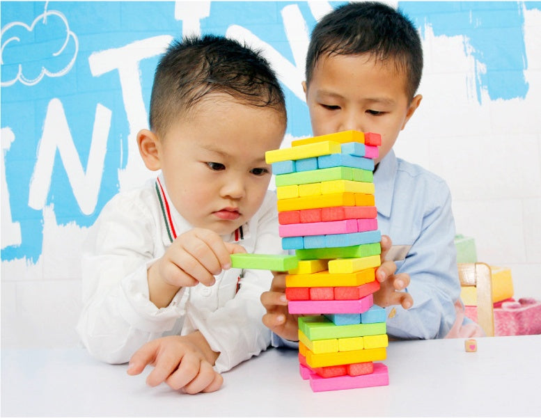 Parent-child stacking building block toys