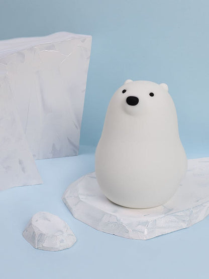 Little White Bear Pat Light Silicone Soft Light Sleep Light Night Light