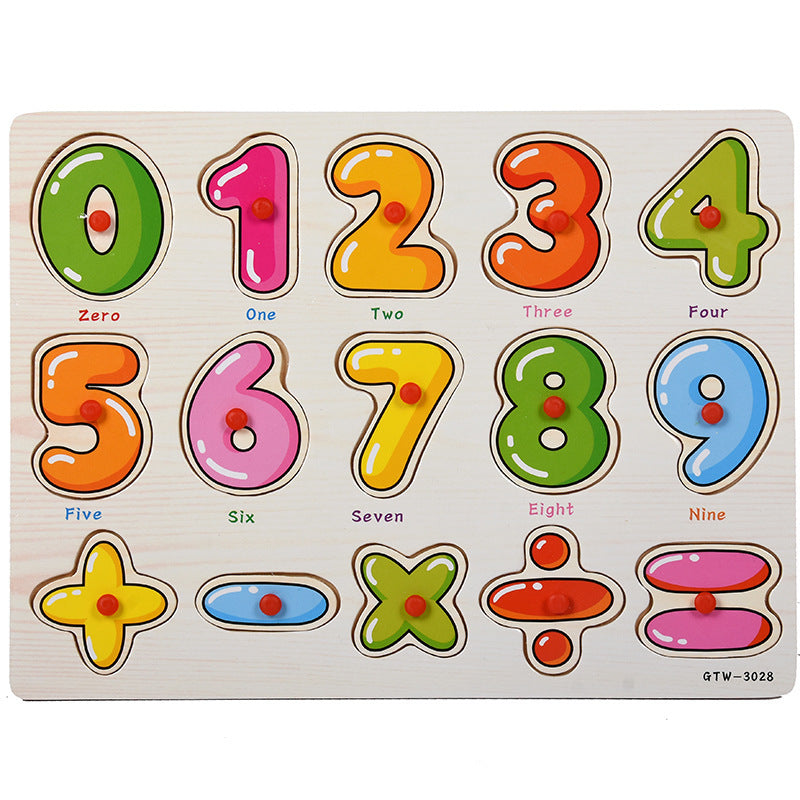 Number Shape Puzzle Plastic Puzzle Baby Toys