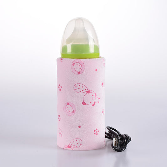 Baby Baby Bottle Insulation Cover USB Portable Thermal Bag Thickened Feeding Bottle Cover