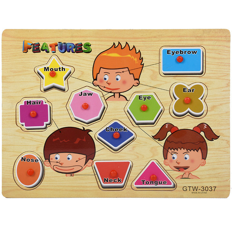 Number Shape Puzzle Plastic Puzzle Baby Toys