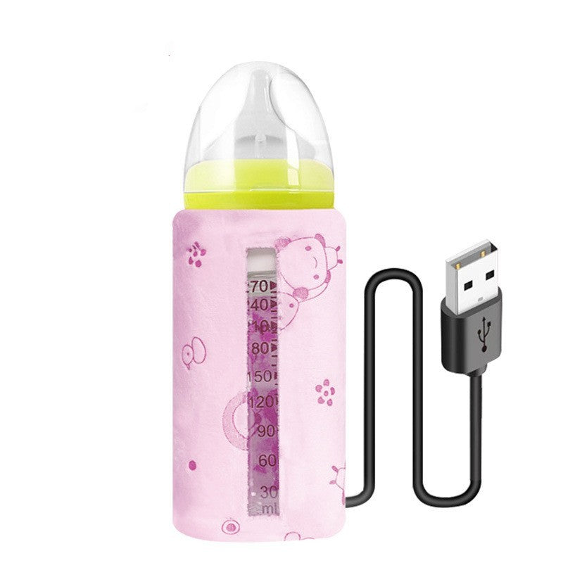 Baby Baby Bottle Insulation Cover USB Portable Thermal Bag Thickened Feeding Bottle Cover