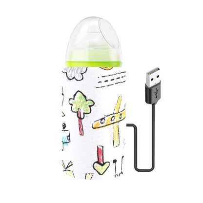 Baby Baby Bottle Insulation Cover USB Portable Thermal Bag Thickened Feeding Bottle Cover