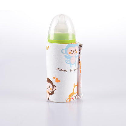 Baby Baby Bottle Insulation Cover USB Portable Thermal Bag Thickened Feeding Bottle Cover