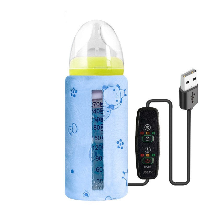 Baby Baby Bottle Insulation Cover USB Portable Thermal Bag Thickened Feeding Bottle Cover