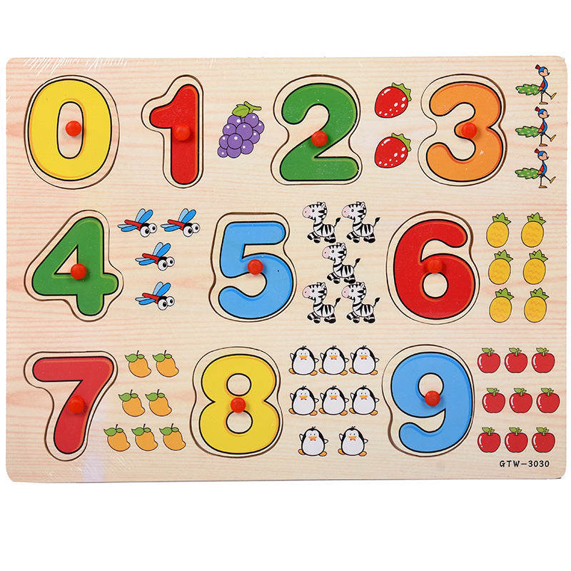 Number Shape Puzzle Plastic Puzzle Baby Toys