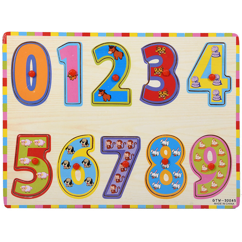 Number Shape Puzzle Plastic Puzzle Baby Toys