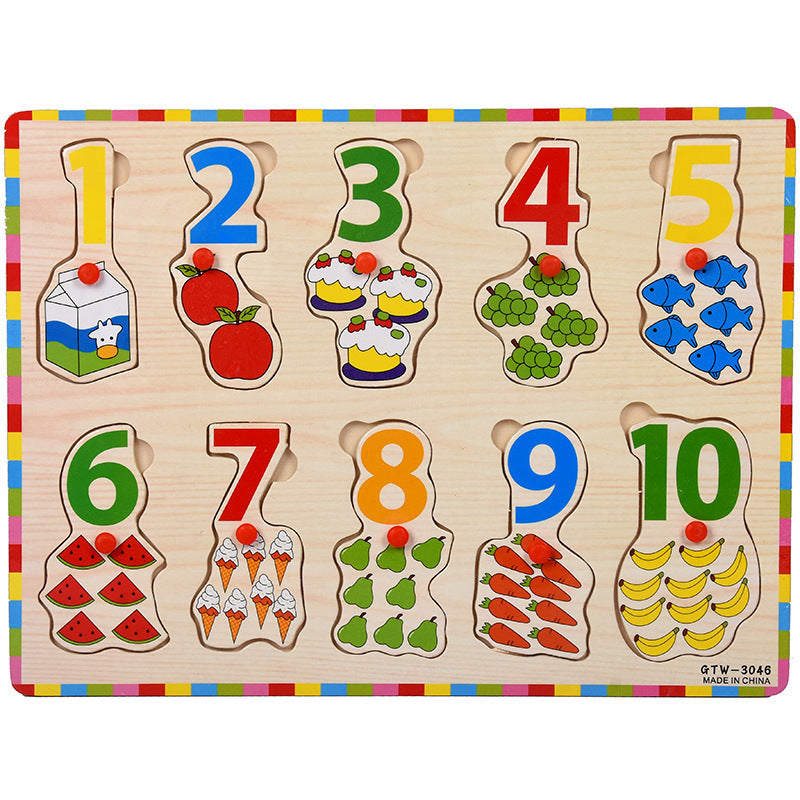 Number Shape Puzzle Plastic Puzzle Baby Toys