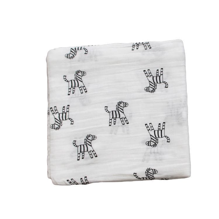 Bamboo Muslin Swaddle  Neutral Receiving Blanket