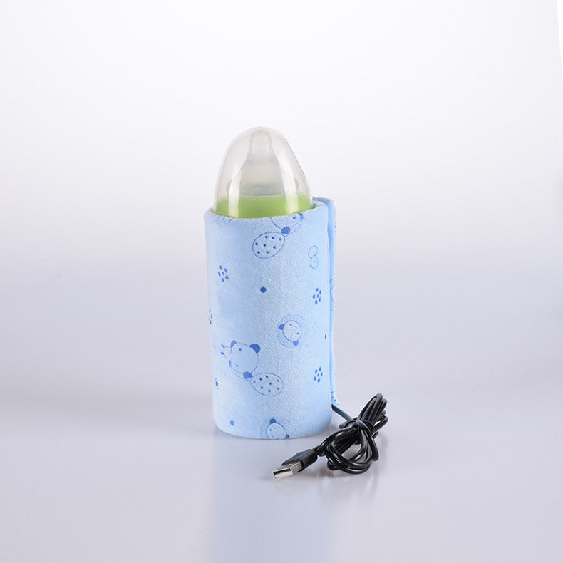 Baby Baby Bottle Insulation Cover USB Portable Thermal Bag Thickened Feeding Bottle Cover