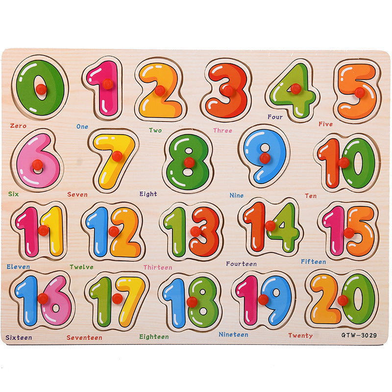 Number Shape Puzzle Plastic Puzzle Baby Toys